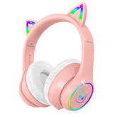 LOBKIN S16 Kids Bluetooth Headphones - LED Lights 50H Playtime