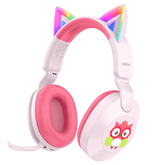 LOBKIN S32 Kids Cat Ear Headphones - Bluetooth 6.0 LED Lights