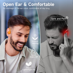 LOBKIN X21-Orange Swimming Headphones - Bluetooth 6.0 IPX8 32GB