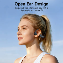 LOBKIN X28-Bone Conduction Headphones - Bluetooth 6.0 IPX7 32GB Built-in Mic