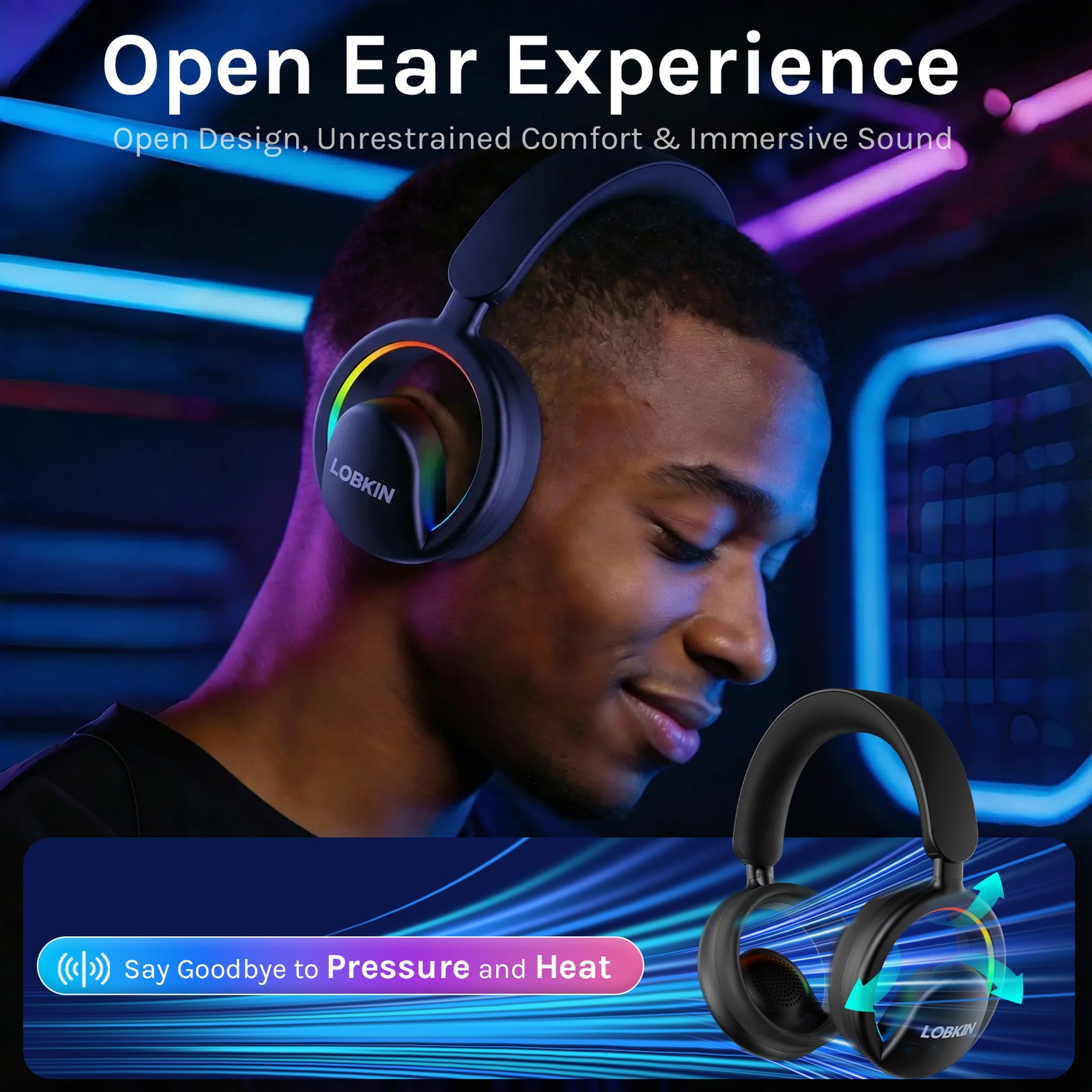 Bone Conduction Headphones Bluetooth 5.4 - Open Ear Headphones Wireless With - View #3
