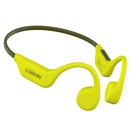 LOBKIN Bone Conduction Headphones Bluetooth 5.4, Open Ear Headphones Wireless with Mic, IPX5 Waterproof Sports Earphones for Running, Gym Workout, Ski, Cycling