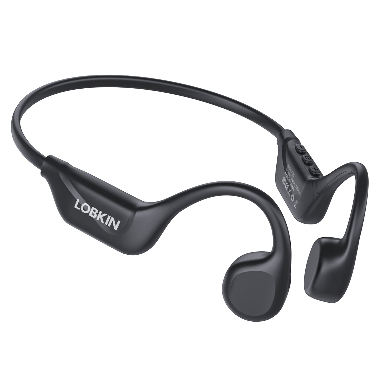 LOBKIN Bone Conduction Headphones Bluetooth 5.4, Open Ear Headphones Wireless with Mic, IPX5 Waterproof Sports Earphones for Running, Gym Workout, Ski, Cycling