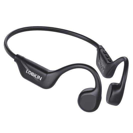 LOBKIN Bone Conduction Headphones Bluetooth 5.4, Open Ear Headphones Wireless with Mic, IPX5 Waterproof Sports Earphones for Running, Gym Workout, Ski, Cycling
