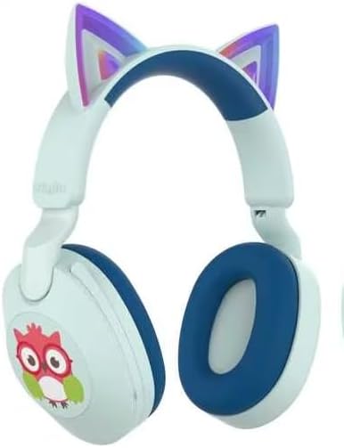 LOBKIN Kids Headphones Bluetooth 5.4,Over Ear Kids Headphones Wireless with Mic 35H Playtime AUX Cord 85dB Safe Volume Limited Foldable Design for Boys Girls Travel/School/iPad