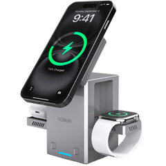 LOBKIN AFC-80 3-in-1 Charging Station - MagSafe for iPhone