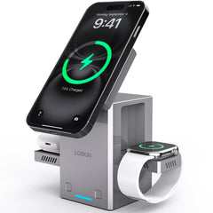 LOBKIN AFC-80 3-in-1 MagSafe Charging Station for iPhone