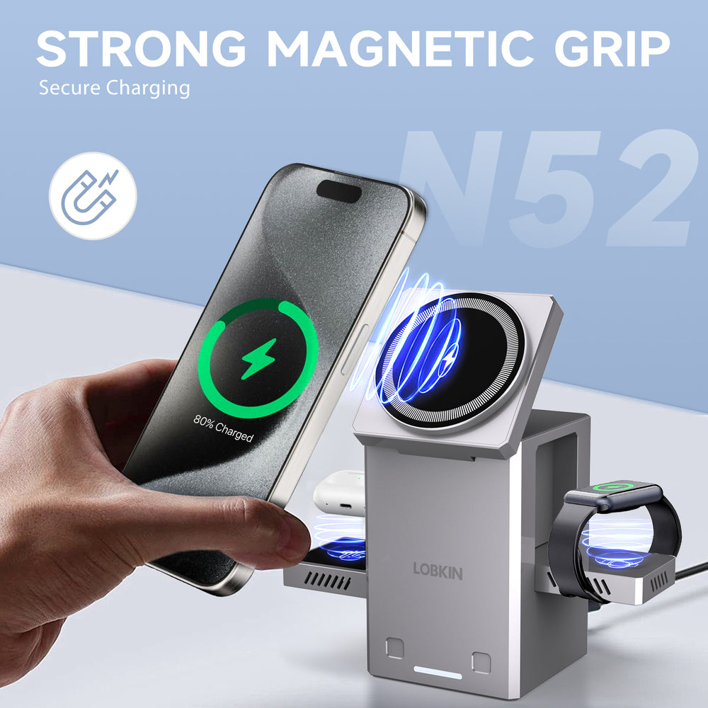 LOBKIN AFC-80 MagSafe Magnetic Alignment Close-up