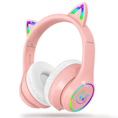 LOBKIN S16 Kids Bluetooth Headphones - LED Lights 50H Playtime