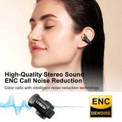 LOBKIN S18 Open Ear Clip On Earbuds - LED Display 36H