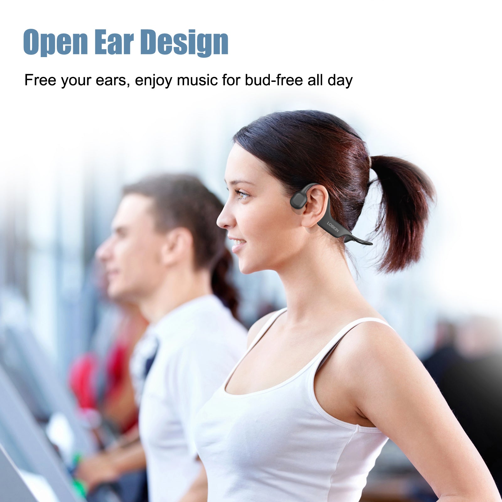 LOBKIN X10 Bone Conduction Headphones - Bluetooth 5.3 Waterproof