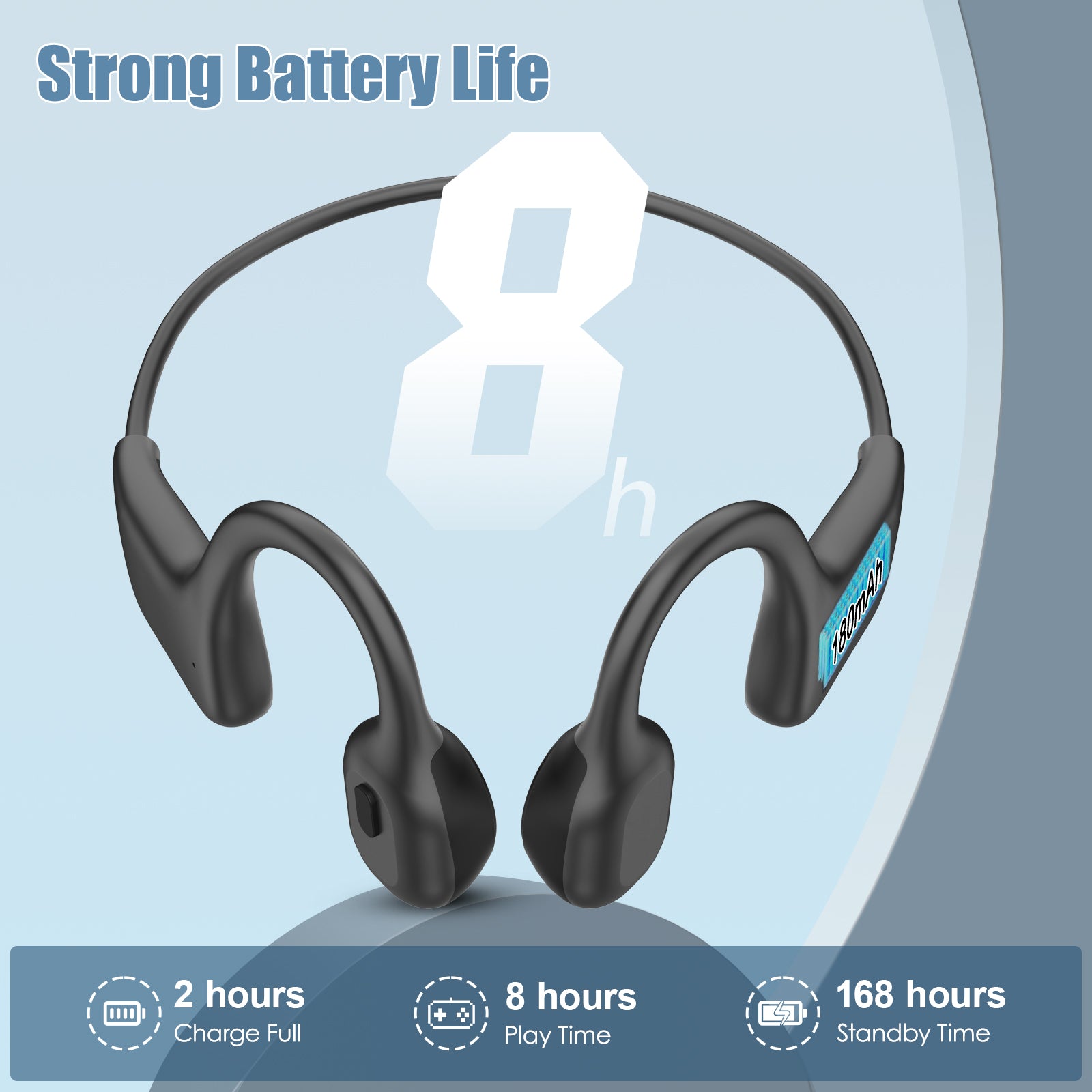 LOBKIN X10 Bone Conduction Headphones - Bluetooth 5.3 Waterproof