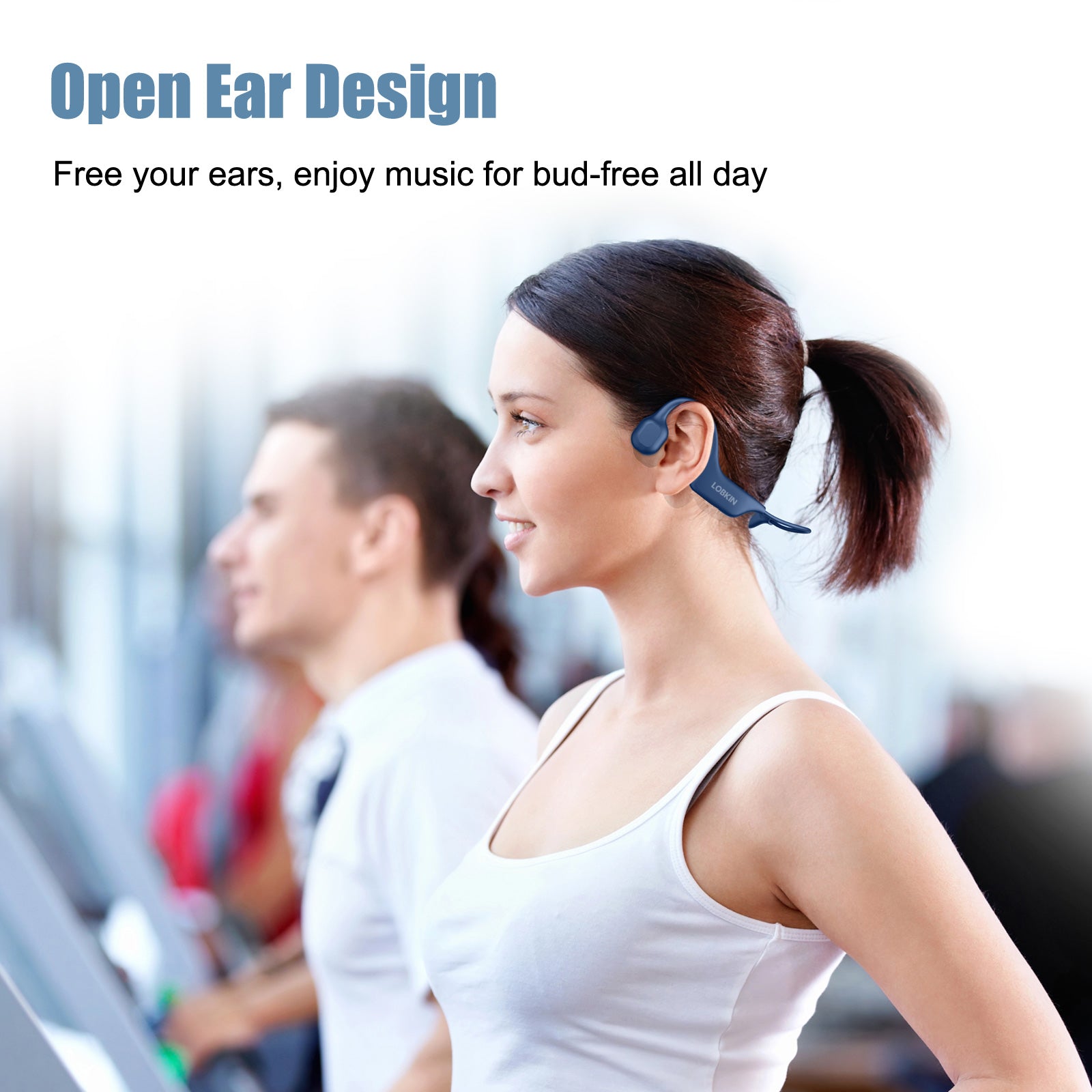 LOBKIN X10 Bone Conduction Headphones - Bluetooth 5.3 Waterproof