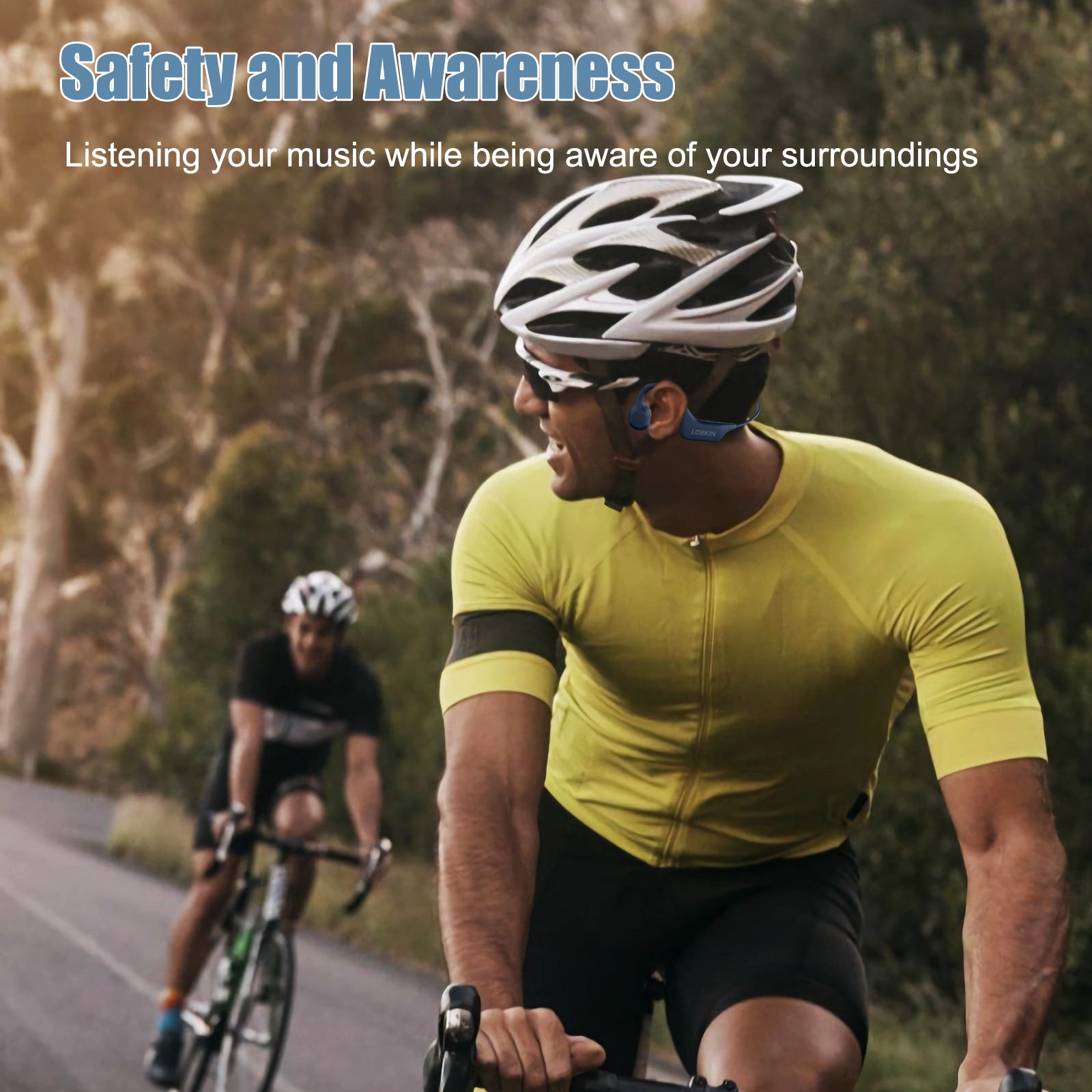 LOBKIN X10 Bone Conduction Headphones - Bluetooth 5.3 Waterproof