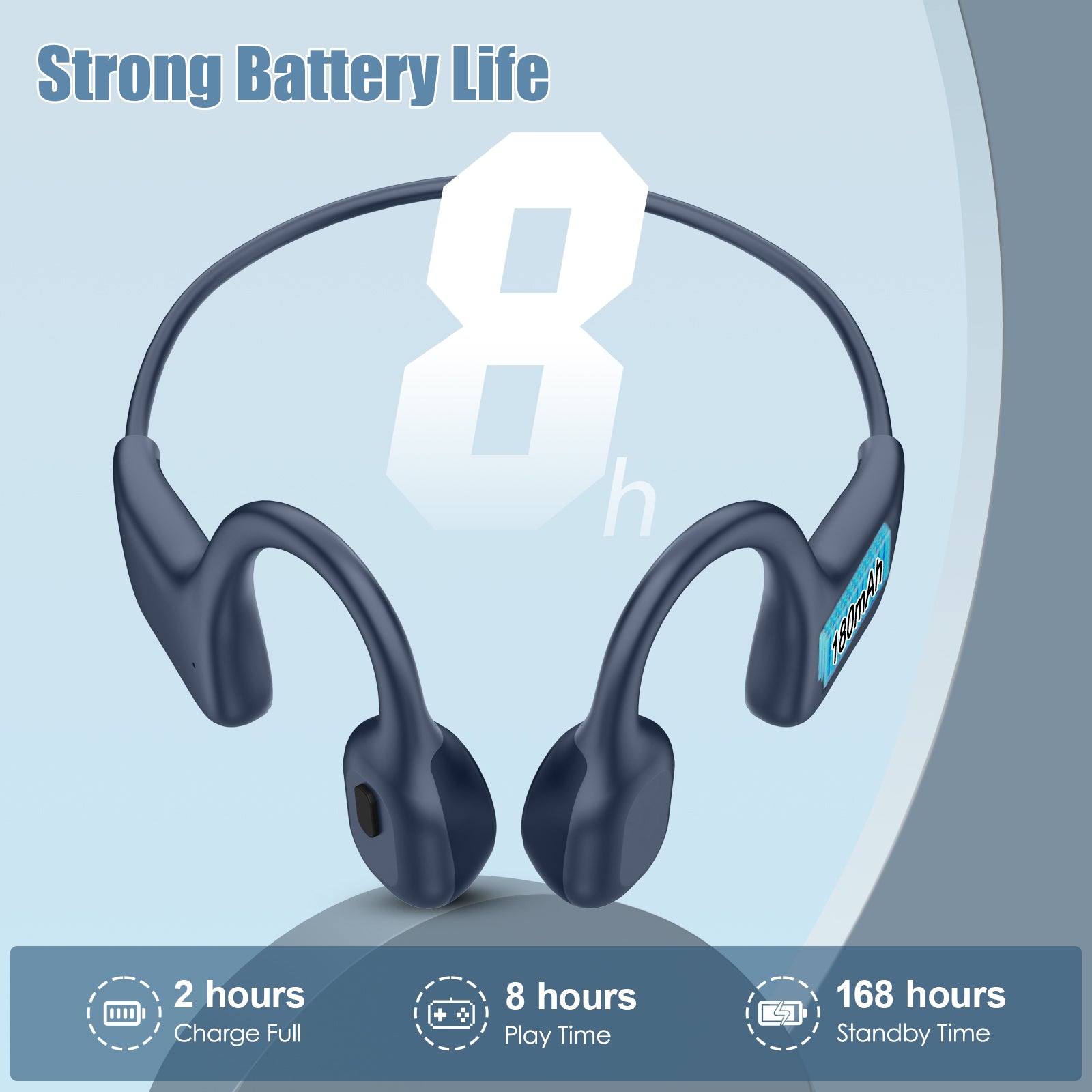 LOBKIN X10 Bone Conduction Headphones - Bluetooth 5.3 Waterproof