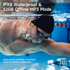 LOBKIN X21-Orange Swimming Headphones - Bluetooth 6.0 IPX8 32GB