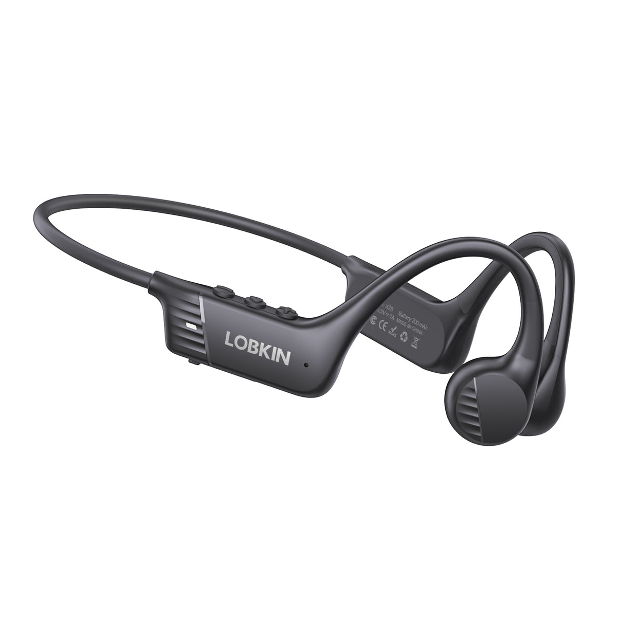 LOBKIN X28-Bone Conduction Headphones - Bluetooth 6.0 IPX7 32GB Built-in Mic